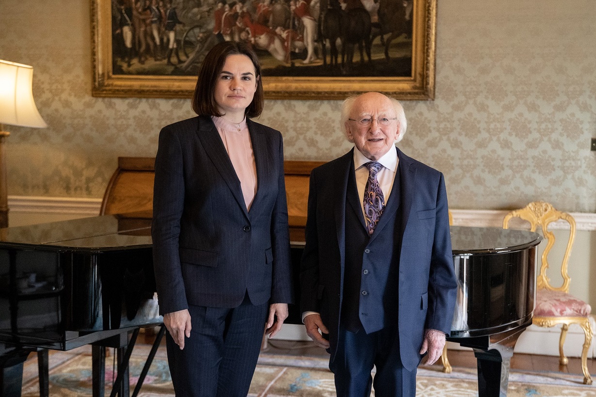 Tsikhanouskaya visits Dublin as pressure builds for an international tribunal regarding Lukashenka